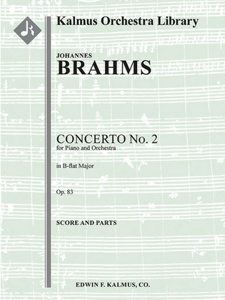 Book cover for Concerto for Piano No. 2 in B-flat, Op. 83