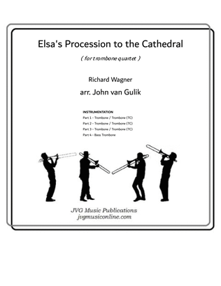 Book cover for Elsa's Procession to the Cathedral - Trombone Quartet