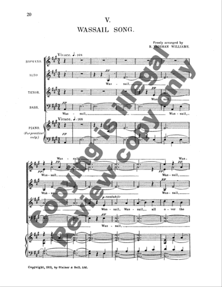 Five English Folk-Songs (Complete) 4-Part scores gallery preview page 9