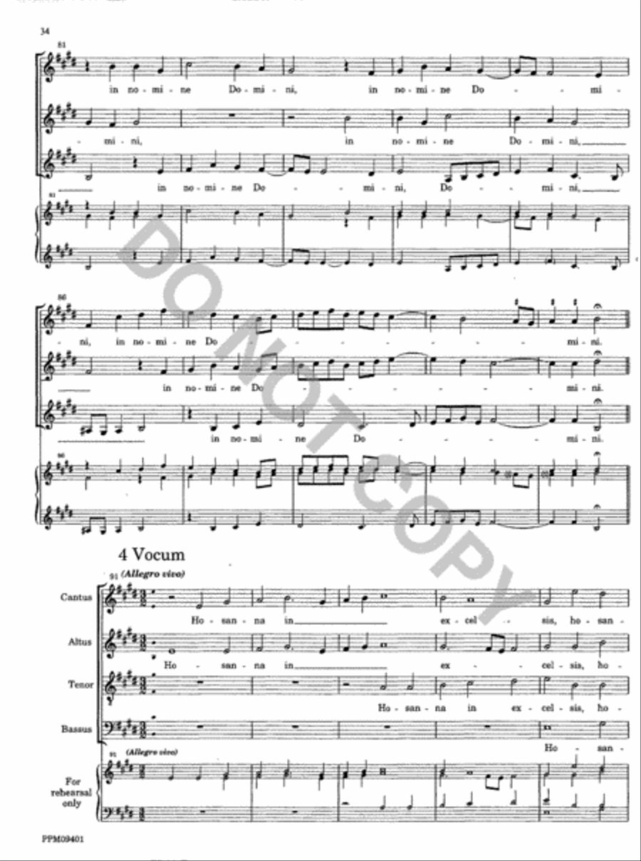 Missa Descendit Angelus Domini 4-Part scores gallery preview page 35
