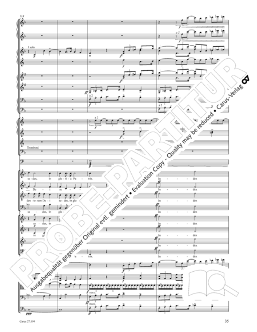 Te Deum 4-Part scores gallery preview page 36