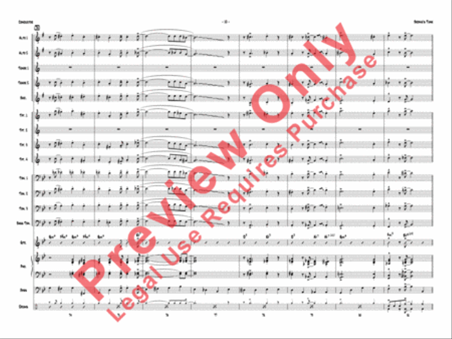 Bernie's Tune Jazz Ensemble scores gallery preview page 13
