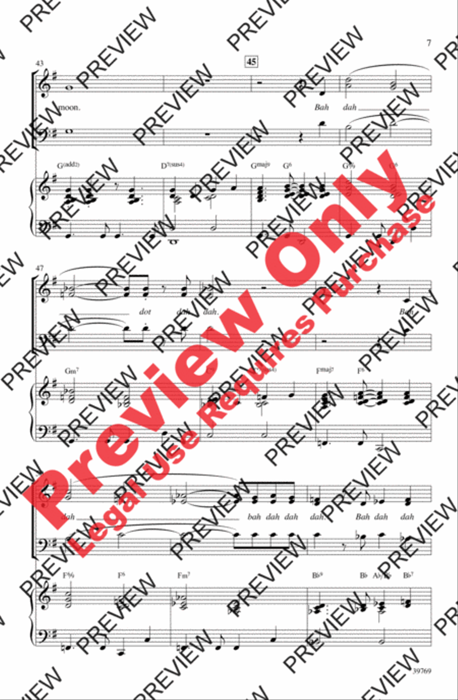 How High the Moon 3-Part scores gallery preview page 7