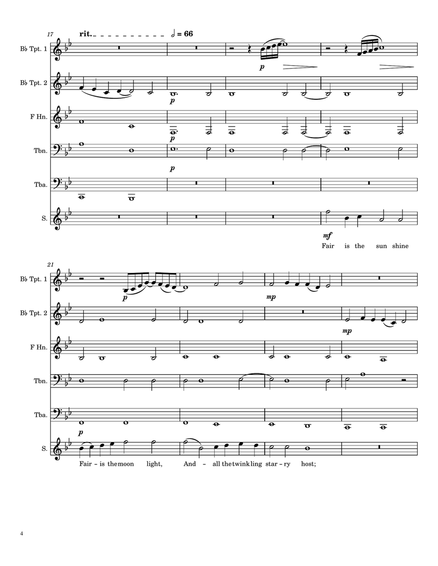 Fairest Lord Jesus Small Ensemble scores gallery preview page 4