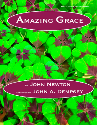 Book cover for Amazing Grace (Quartet for Flute, Violin, Cello and Piano)