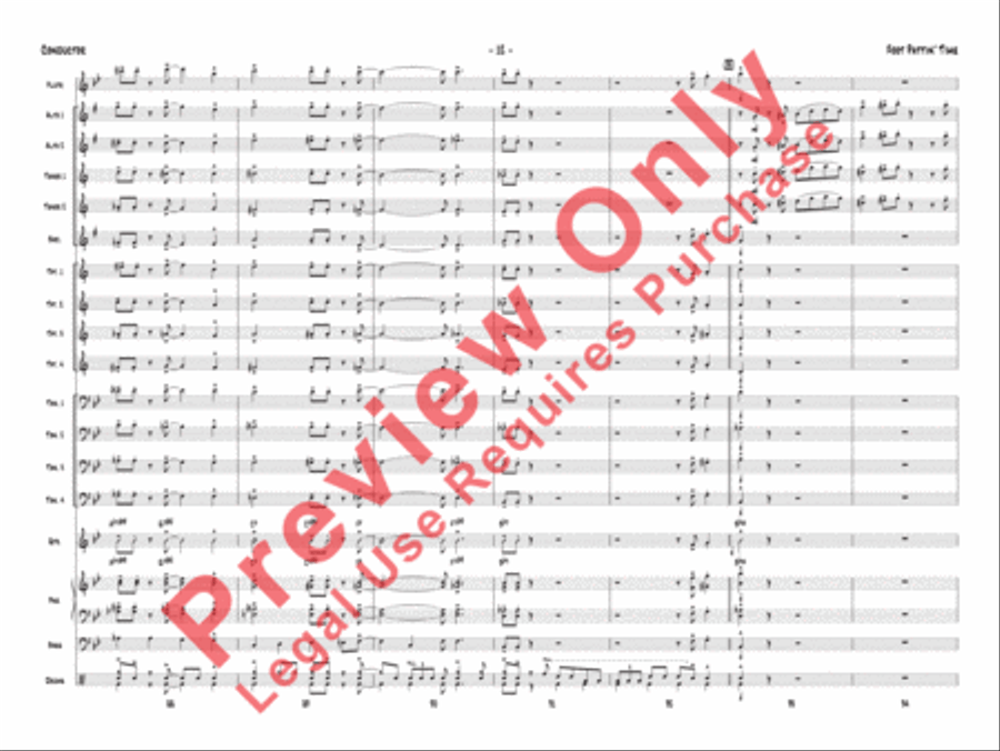 Foot Pattin' Time Foot Pattin' Time Jazz Ensemble scores gallery preview page 32