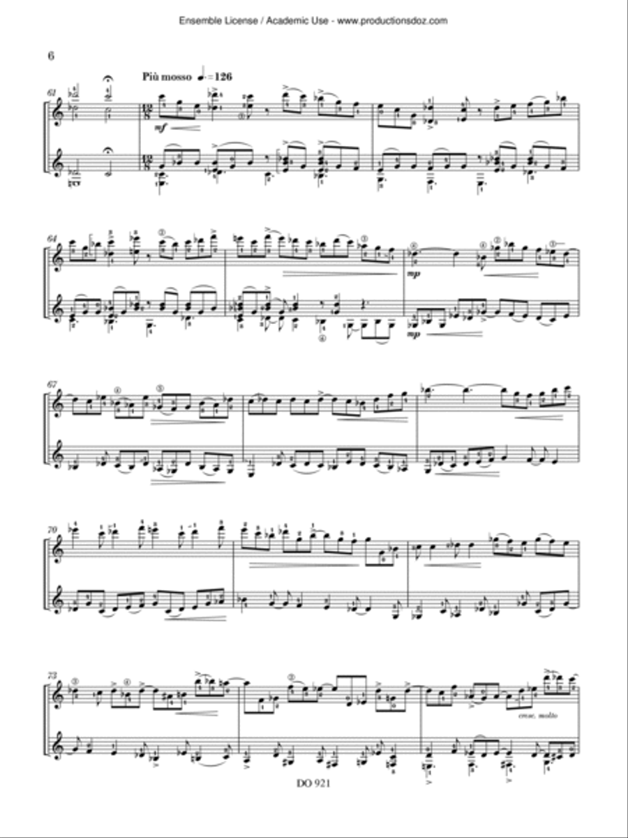 Maracaípe Classical Guitar scores gallery preview page 6