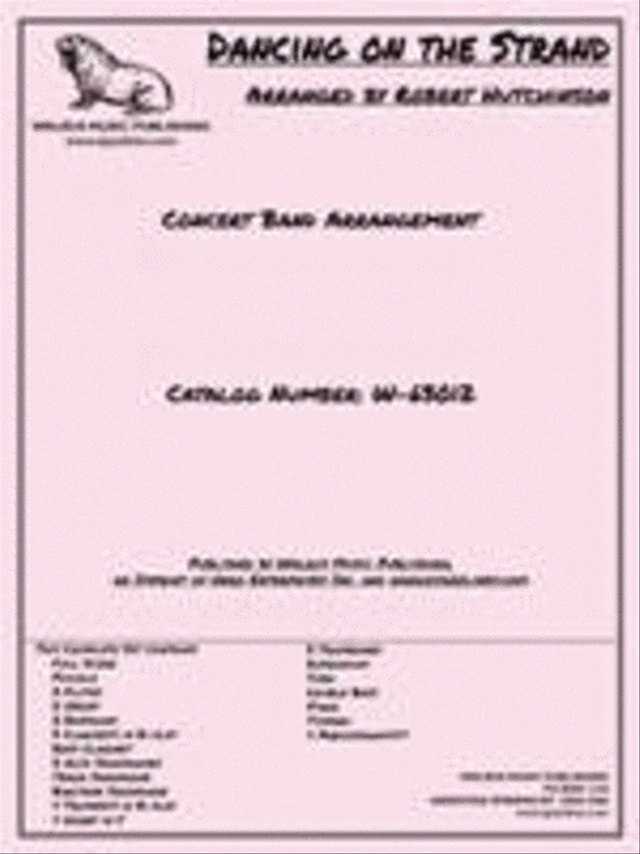 Dancing On the Strand Dancing On the Strand Concert Band scores gallery preview page 1