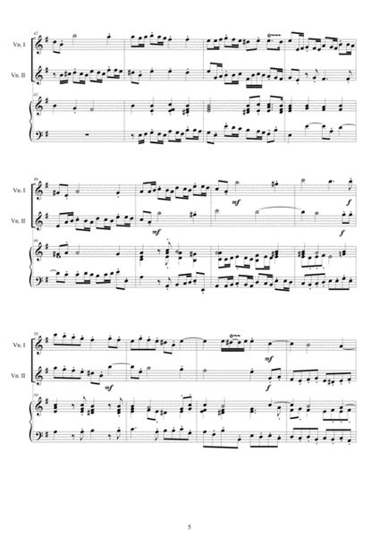 Albinoni - Trio Sonata No.11 in E minor Op.1 for Two Violins and Cembalo or Piano image number null