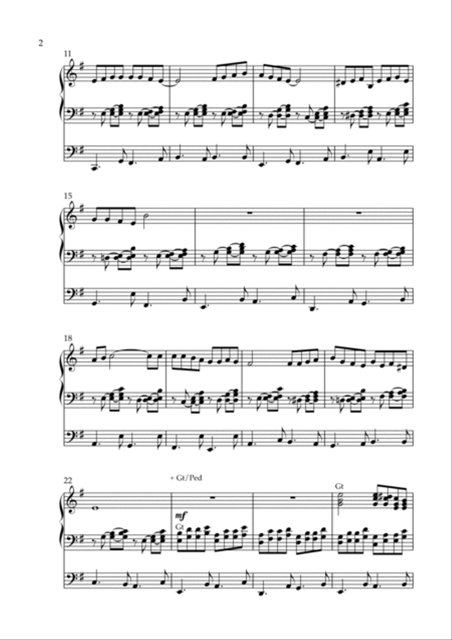 Meditation on Es brent, Op. 223 (Organ Solo) by Vidas Pinkevicius Organ Solo scores gallery preview page 2