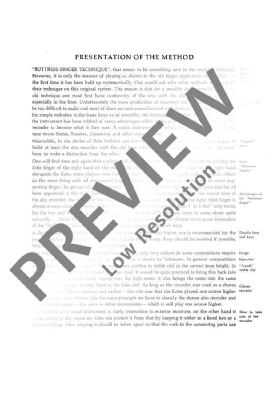Method for the Treble Recorder Alto Recorder scores gallery preview page 4