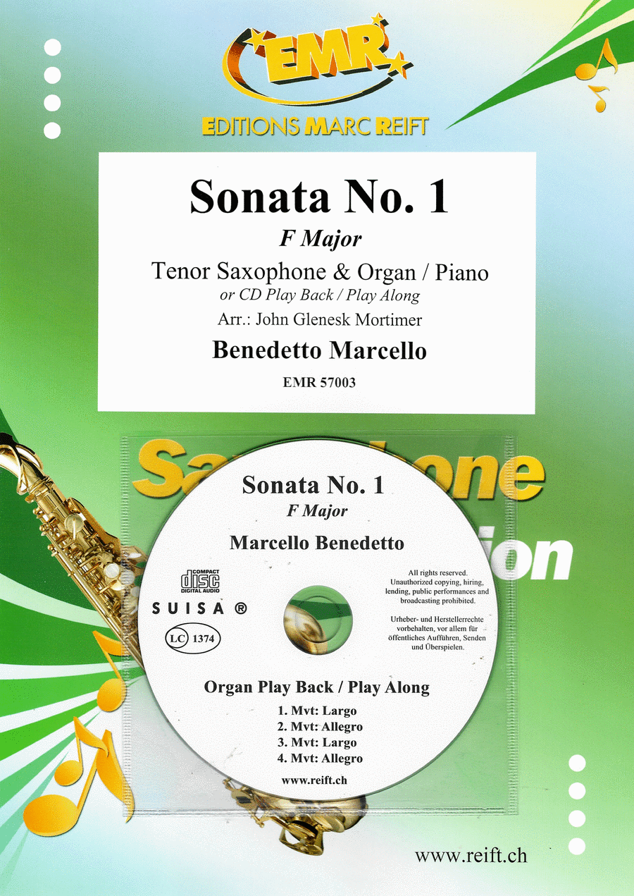 Sonata No. 1 Tenor Saxophone scores gallery preview page 1