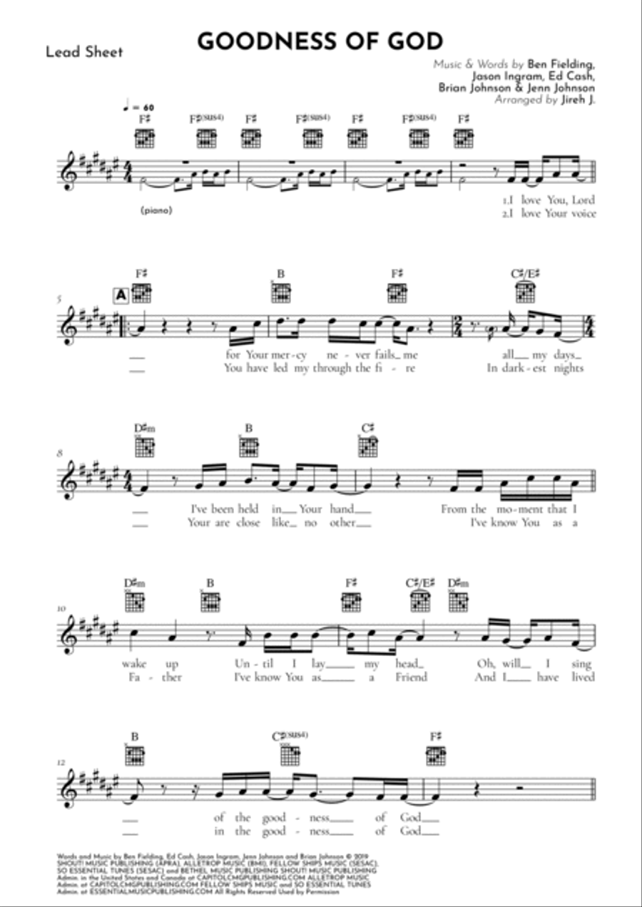 Goodness Of God Goodness Of God Guitar scores gallery preview page 2