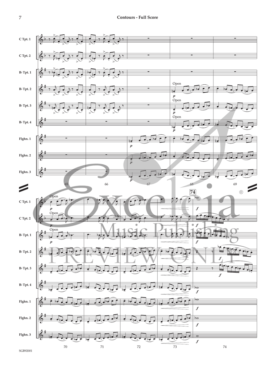 Contours Contours Brass Ensemble scores gallery preview page 8