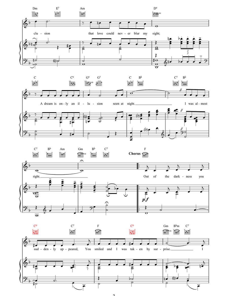 The Moon Got In My Eyes The Moon Got In My Eyes Piano, Vocal, Guitar scores gallery preview page 2