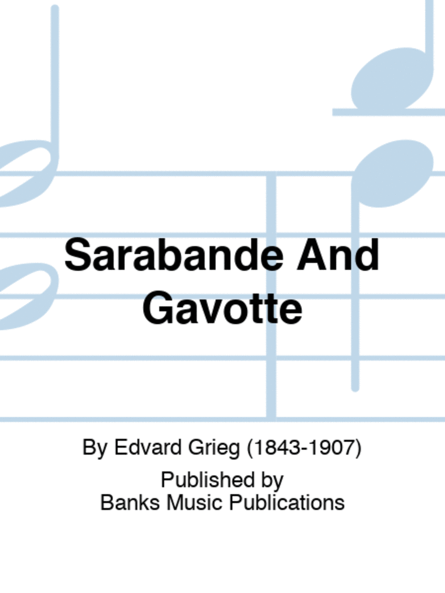 Sarabande And Gavotte Recorder scores gallery preview page 1