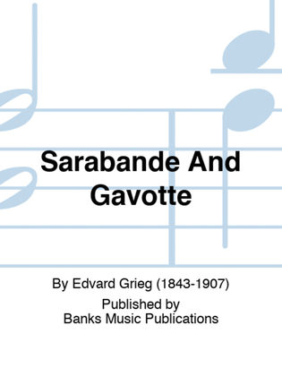 Book cover for Sarabande And Gavotte