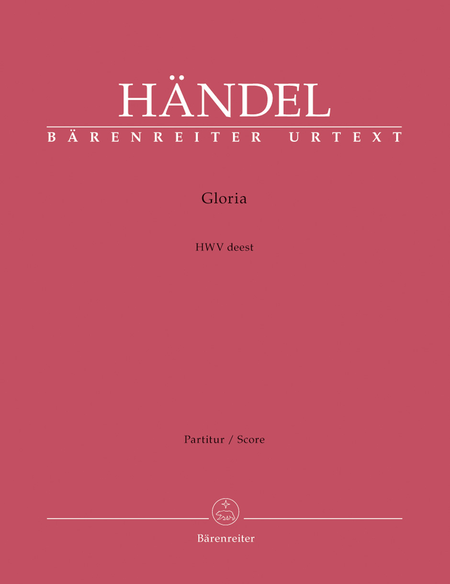 Gloria. Urtext der Hallischen Handel-Ausgabe - Gloria. Urtext of the Halle Handel Edition