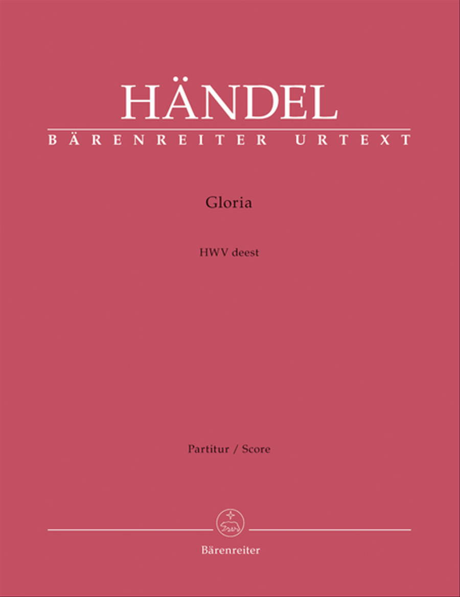 Gloria HWV deest Soprano Voice scores gallery preview page 1