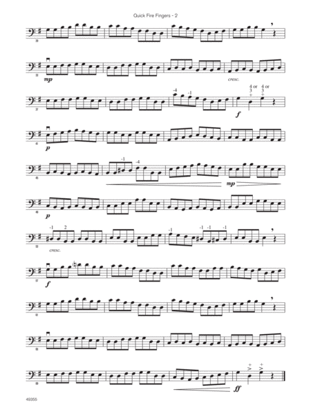 Quick Fire Fingers (Sound Innovations Soloist, String Bass)