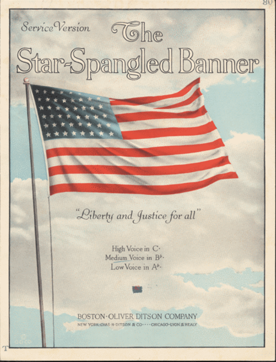 The Star Spangled Banner Medium Voice scores gallery preview page 1