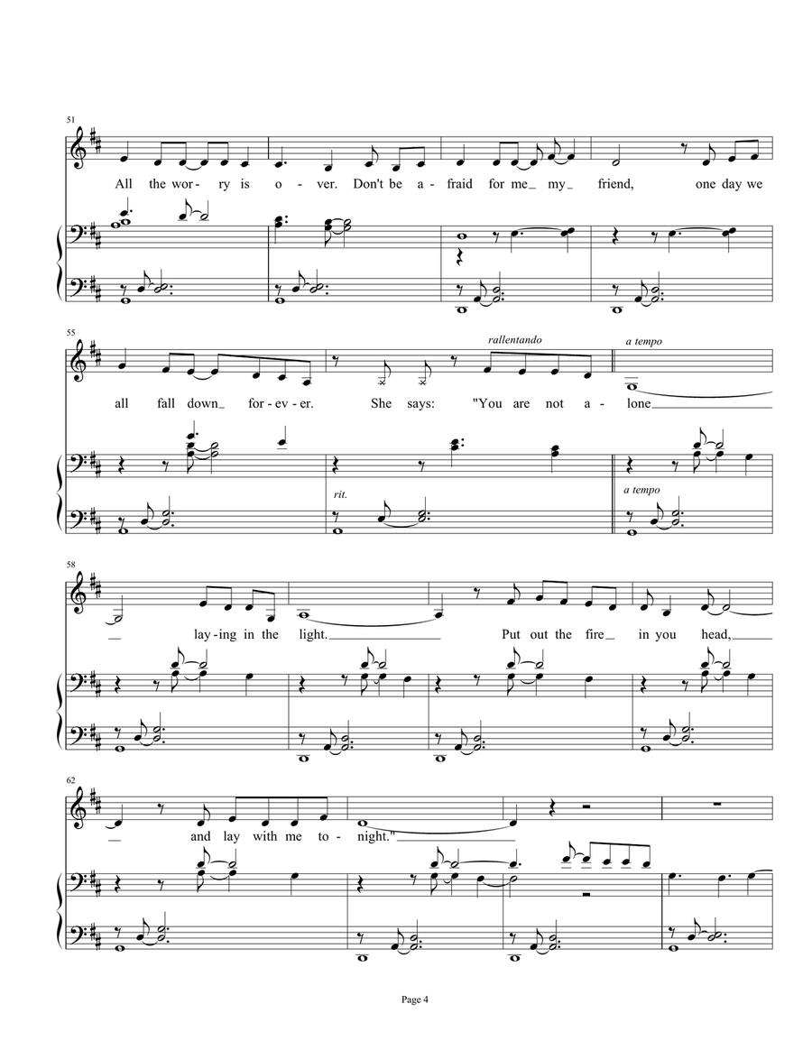 Not Alone Voice scores gallery preview page 4