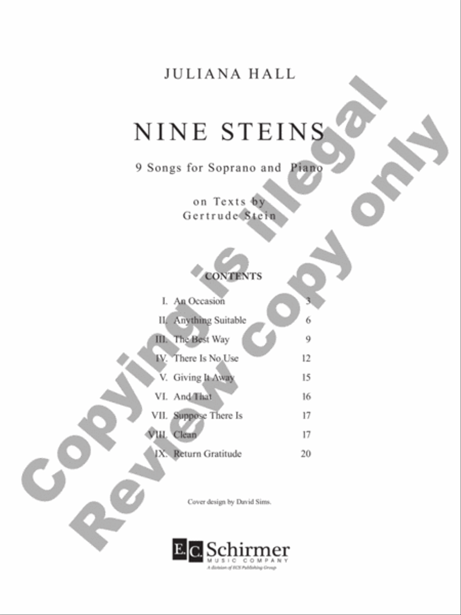 Nine Steins Nine Steins Soprano Voice scores gallery preview page 2