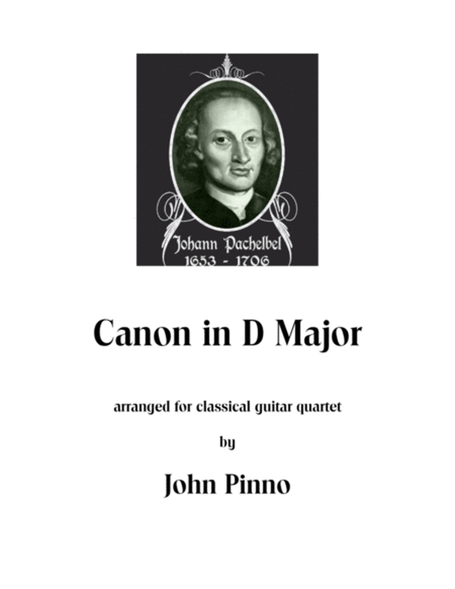 Canon (Johann Pachelbel) for guitar quartet