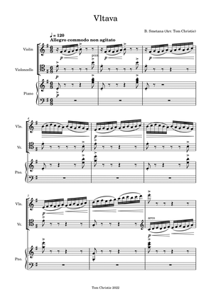 Book cover for Vltava - Bedrich Smetana (full score)