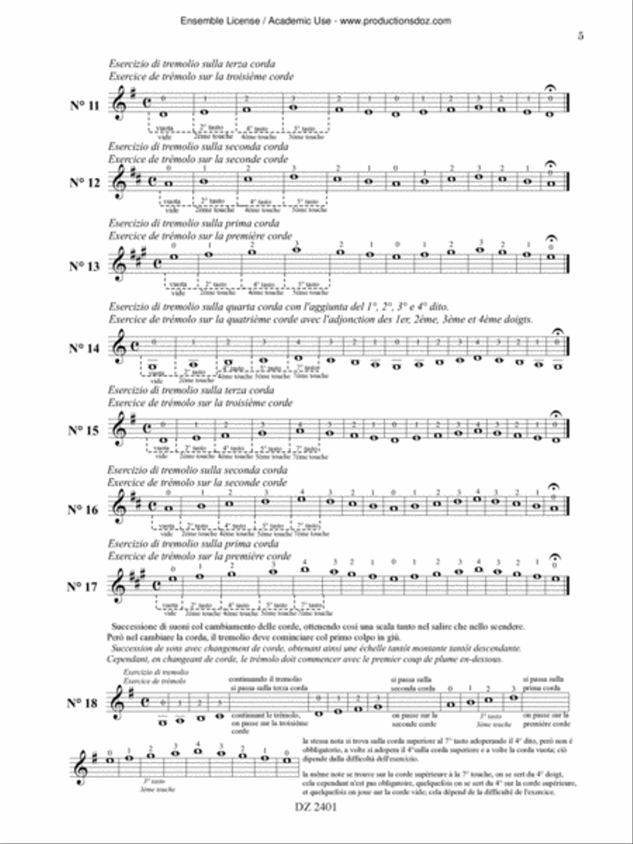 Méthode pour mandoline, partie 1-2 Mandolin scores gallery preview page 5