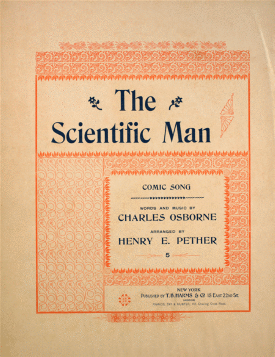 The Scientific Man. Comic Song Voice scores gallery preview page 1