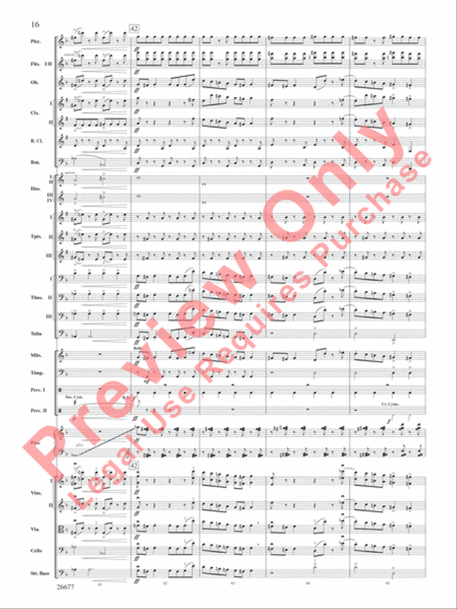 Star Wars Epic -- Part II, Suite from the Full Orchestra scores gallery preview page 17