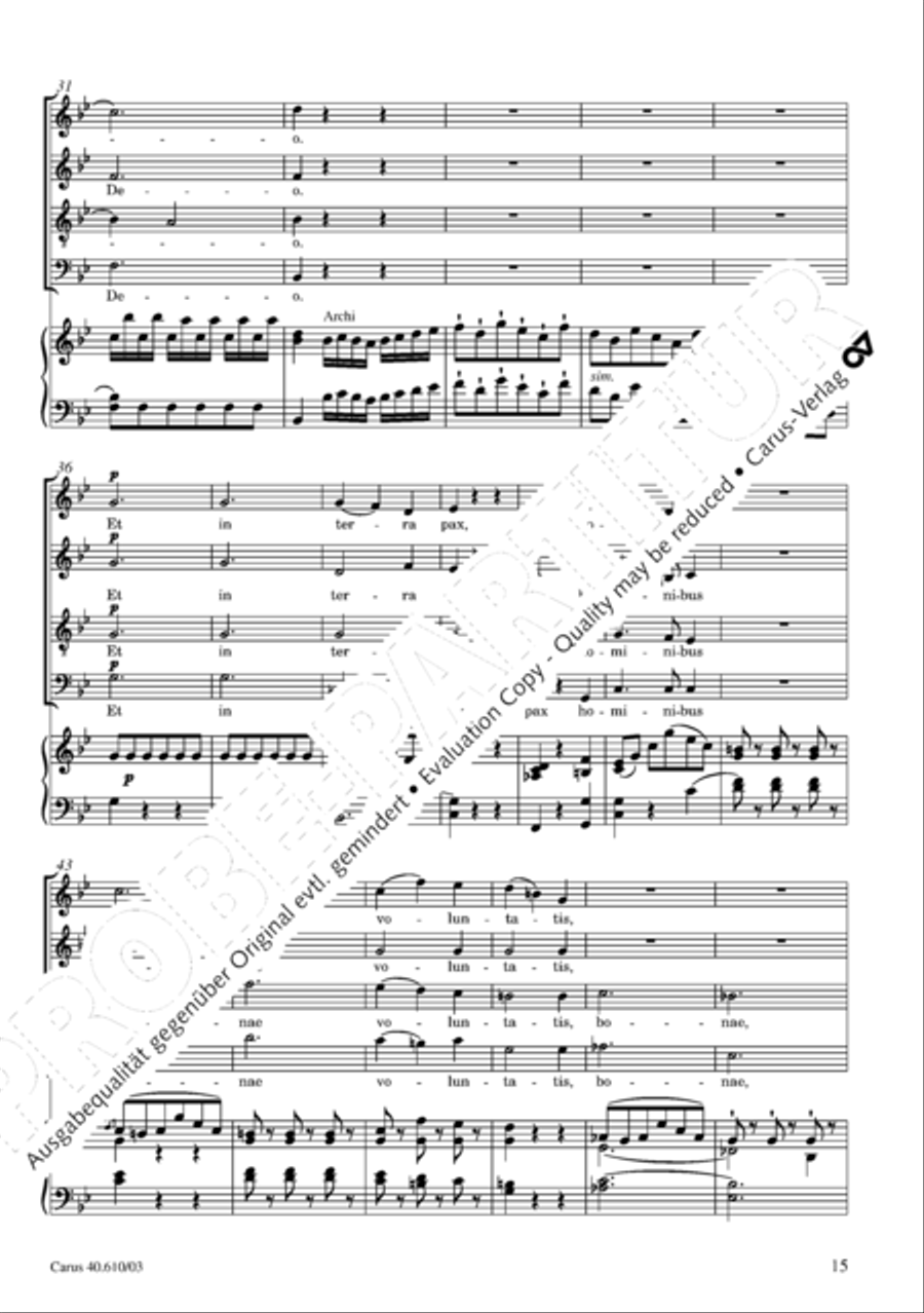 Theresienmesse in B 4-Part scores gallery preview page 16