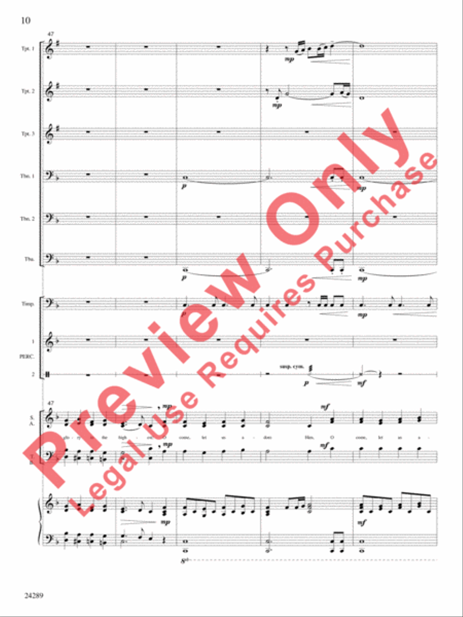 O Come, Let Us Adore Him O Come, Let Us Adore Him Choir scores gallery preview page 11
