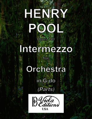 Opus 140, Intermezzo for Orchestra in G-do (Parts)