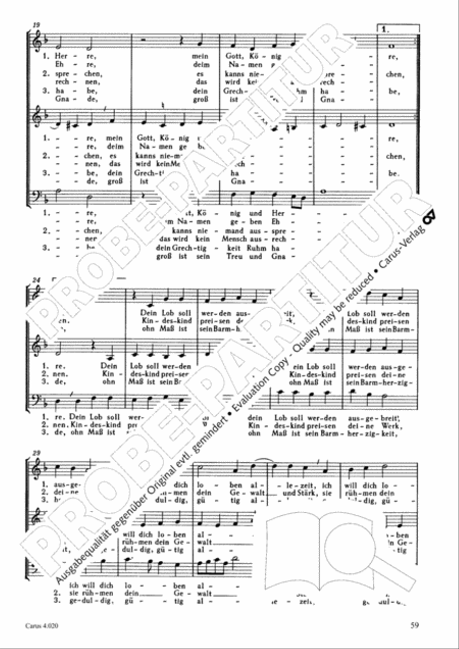 Calvisius: Tricinia. Psalmen und Motetten zu drei Stimmen Choir scores gallery preview page 60
