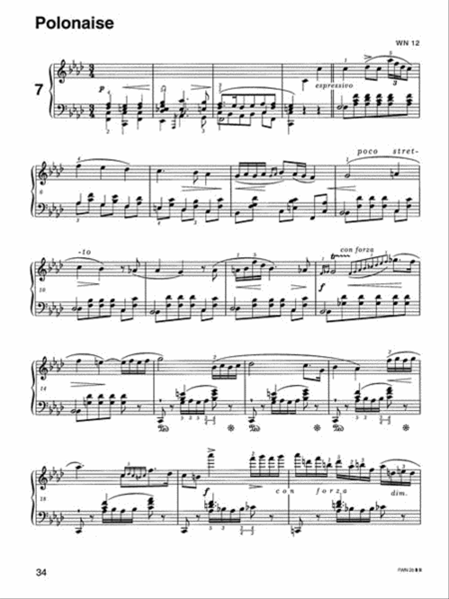 Polonaises, Series B: Published Posthumously Piano Solo scores gallery preview page 4
