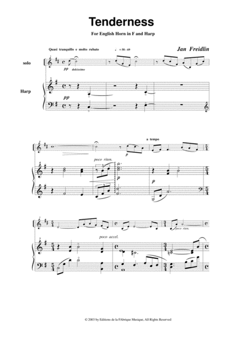 Jan Freidlin: Tenderness for english horn and harp