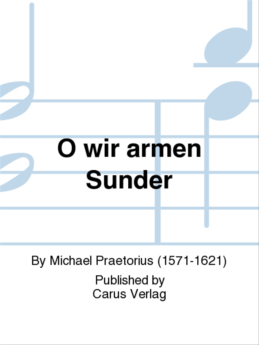O wir armen Sunder O wir armen Sunder 4-Part scores gallery preview page 1