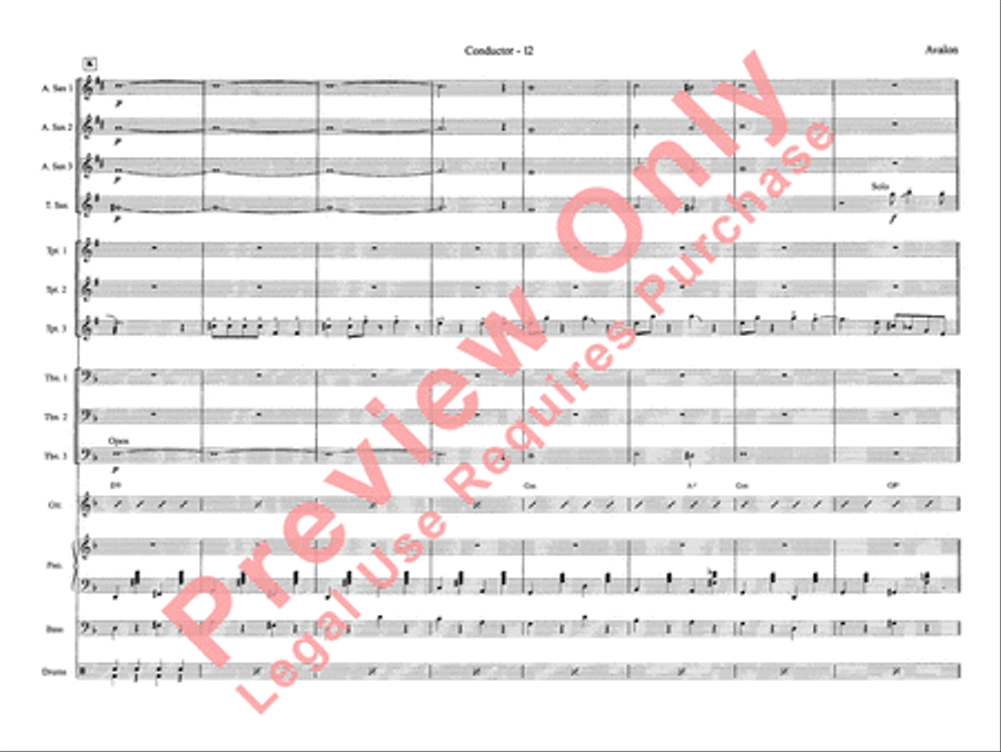 Avalon Jazz Ensemble scores gallery preview page 20