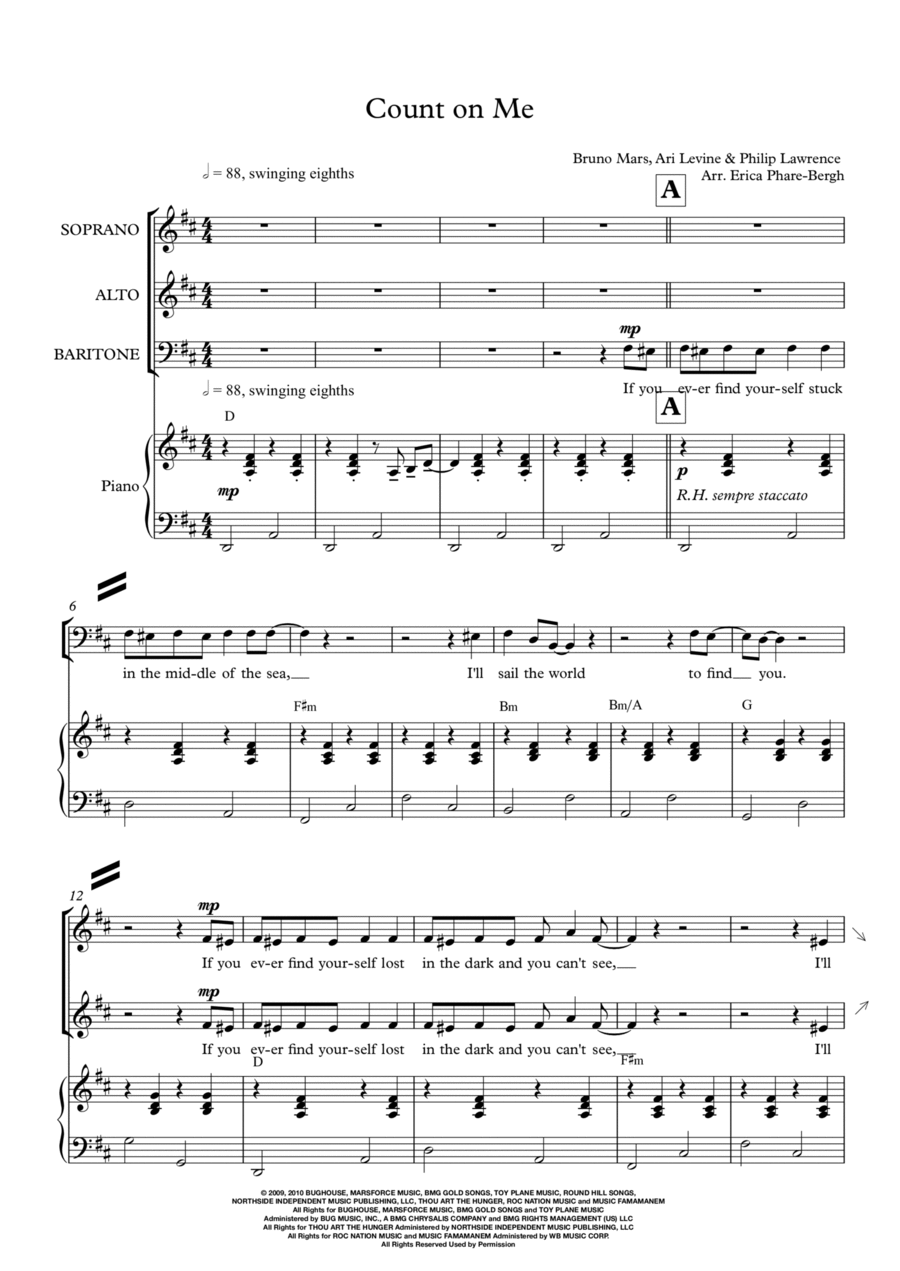 Count On Me 3-Part scores gallery preview page 1