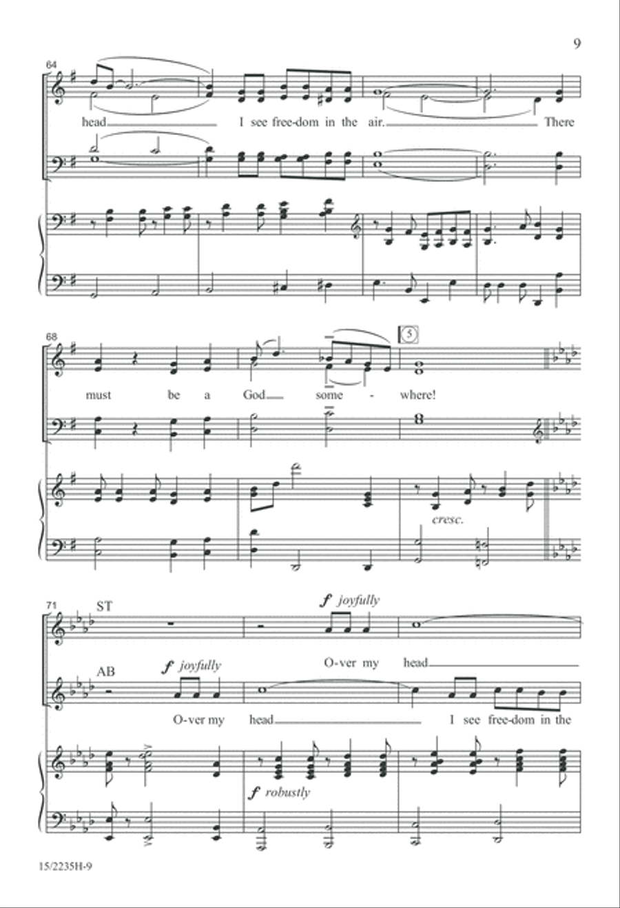 Song of Freedom 4-Part scores gallery preview page 10