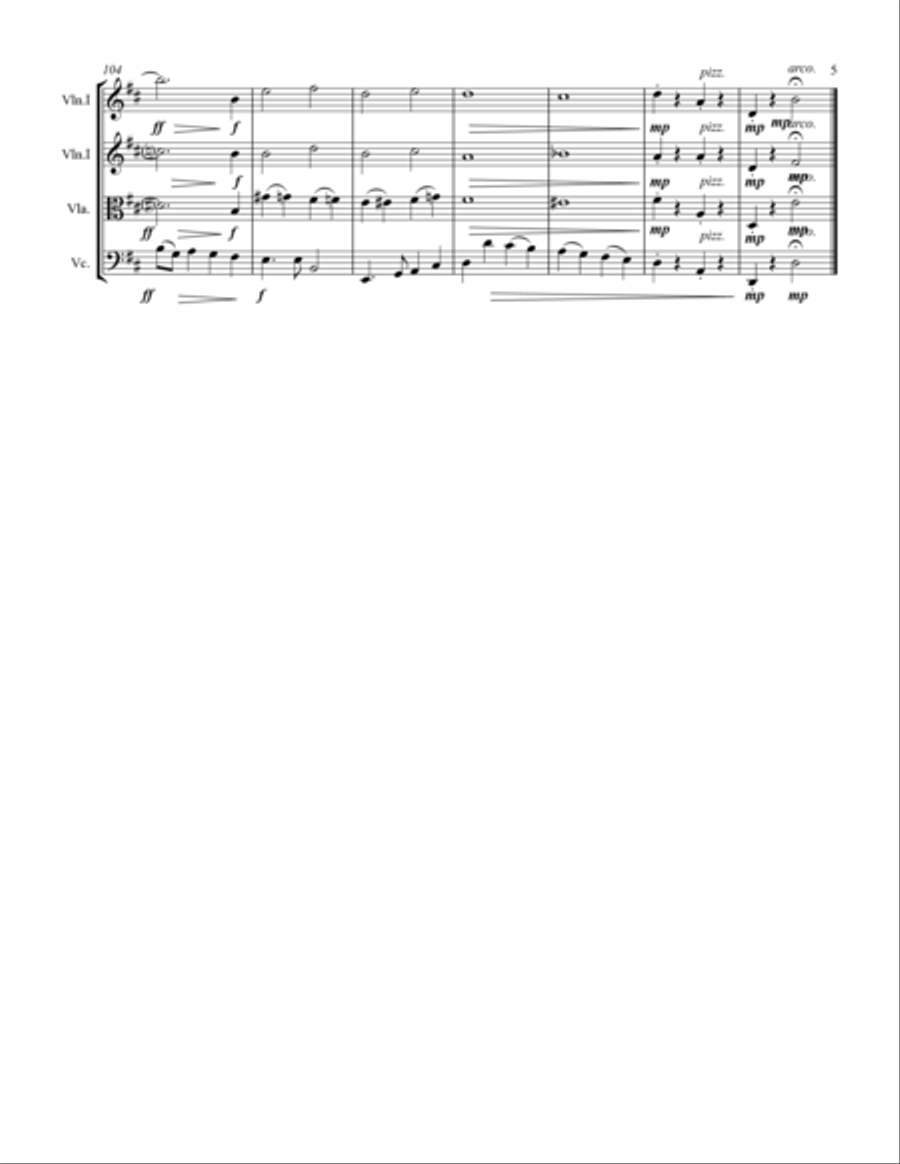 I'll Be Home For Christmas String Quartet scores gallery preview page 6