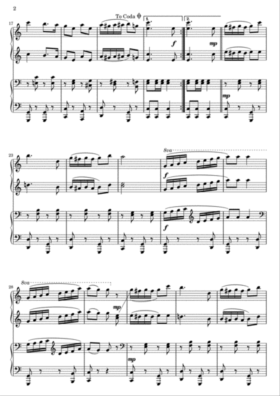 Piano Duet in C Piano Method scores gallery preview page 2