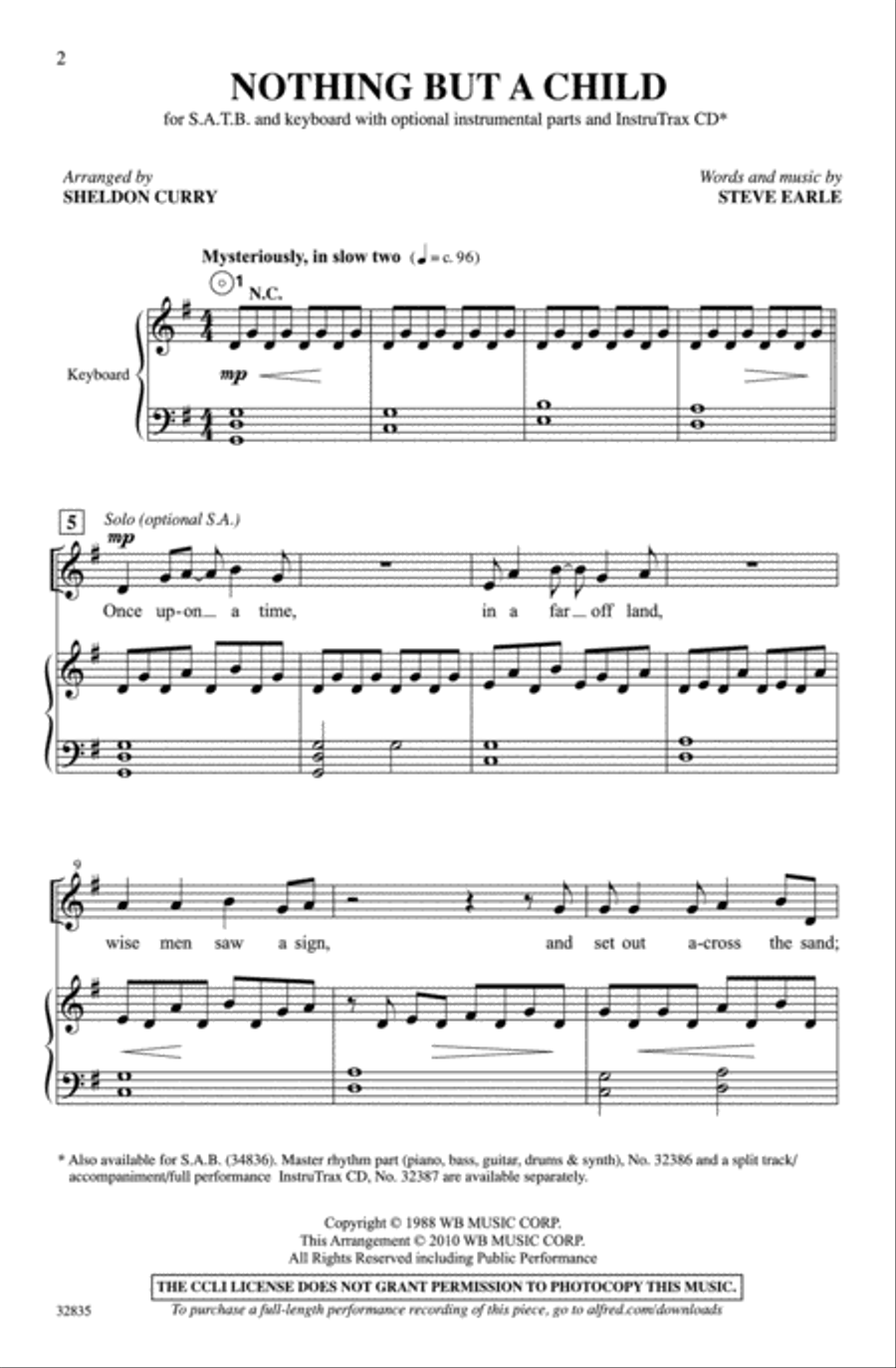 Nothing but a Child Nothing but a Child 4-Part scores gallery preview page 2