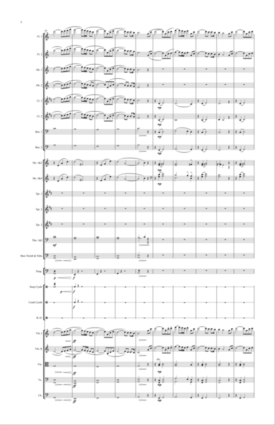 The Rising Sun The Rising Sun Full Orchestra scores gallery preview page 4