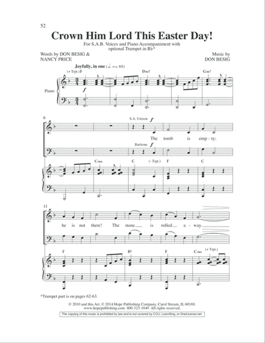 Easy Anthems, Vol. 4 Easy Anthems, Vol. 4 3-Part scores gallery preview page 53
