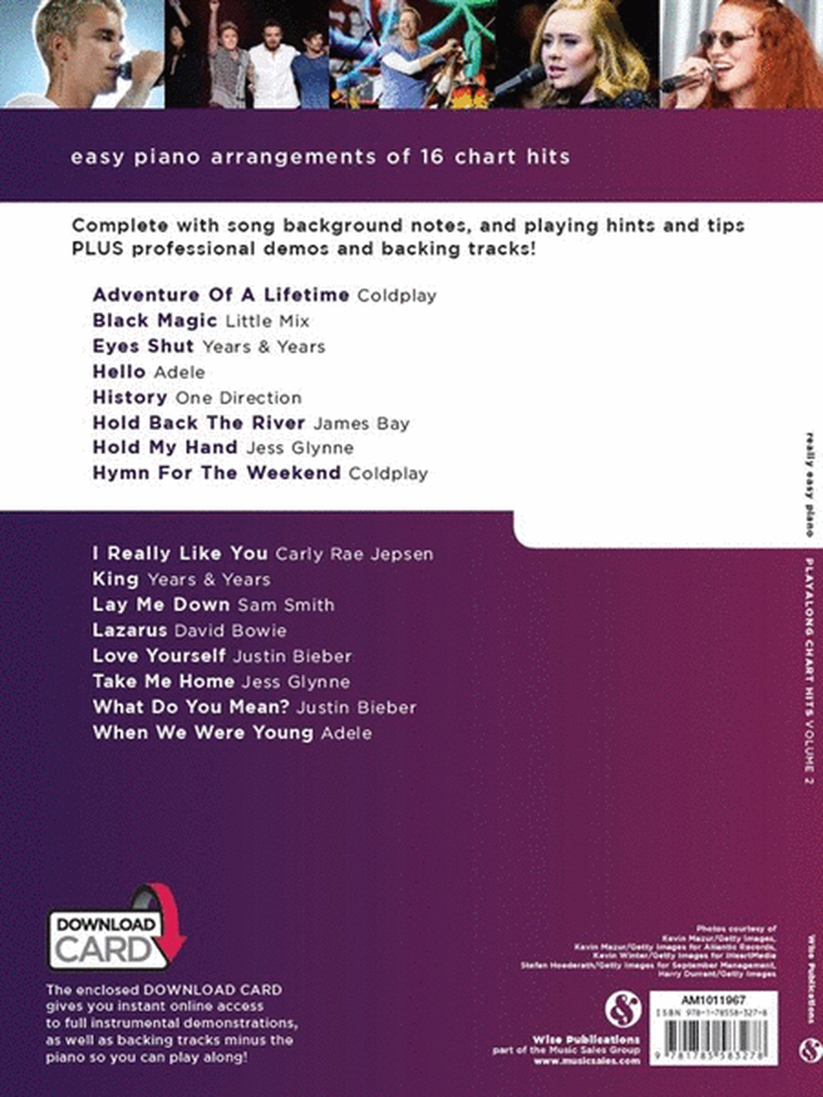 Really Easy Piano Playalong: Chart Hits Volume 2