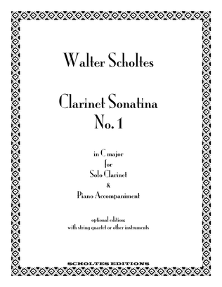 Clarinet Sonatina No. 1 in C Major with Piano Accompaniment