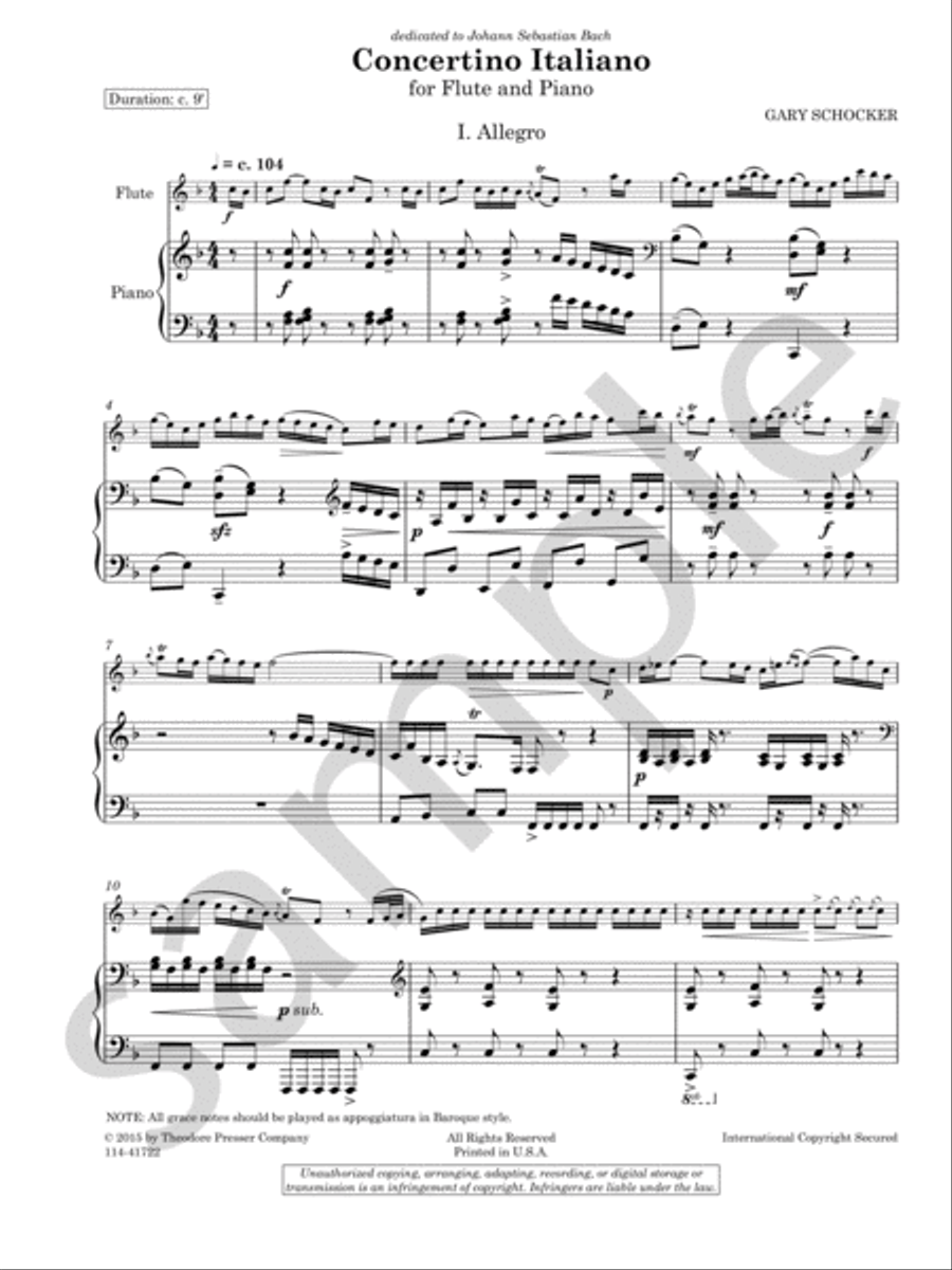 Concertino Italiano Concertino Italiano Chamber Music scores gallery preview page 3